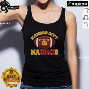 Official Kansas City is Mahomes KC football fan tank top featuring vibrant team colors and stylish design for supporters.