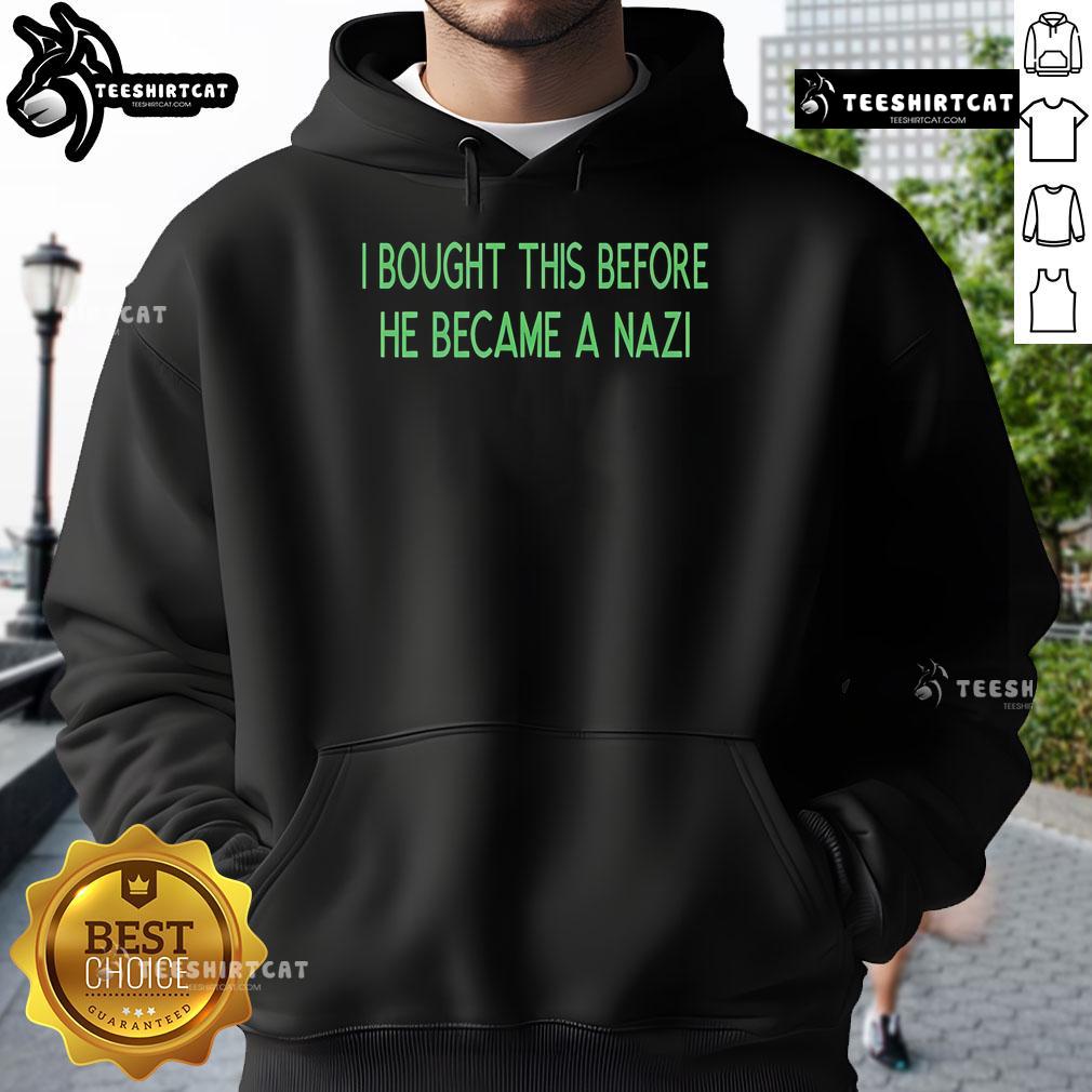 Official Kendrick Lobstar hoodie featuring 'I Bought This Before He Became A Nazi' design, perfect for fans and collectors.