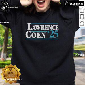 Official Lawrence Coen 25 Sweatshirt in stylish design, showcasing comfort and team spirit for fans and athletes alike.