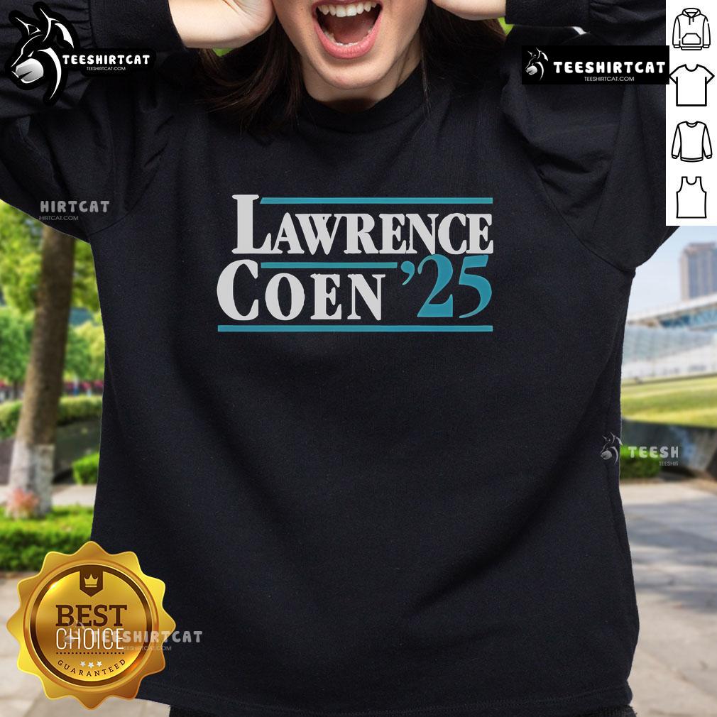 Official Lawrence Coen 25 Sweatshirt in stylish design, showcasing comfort and team spirit for fans and athletes alike.