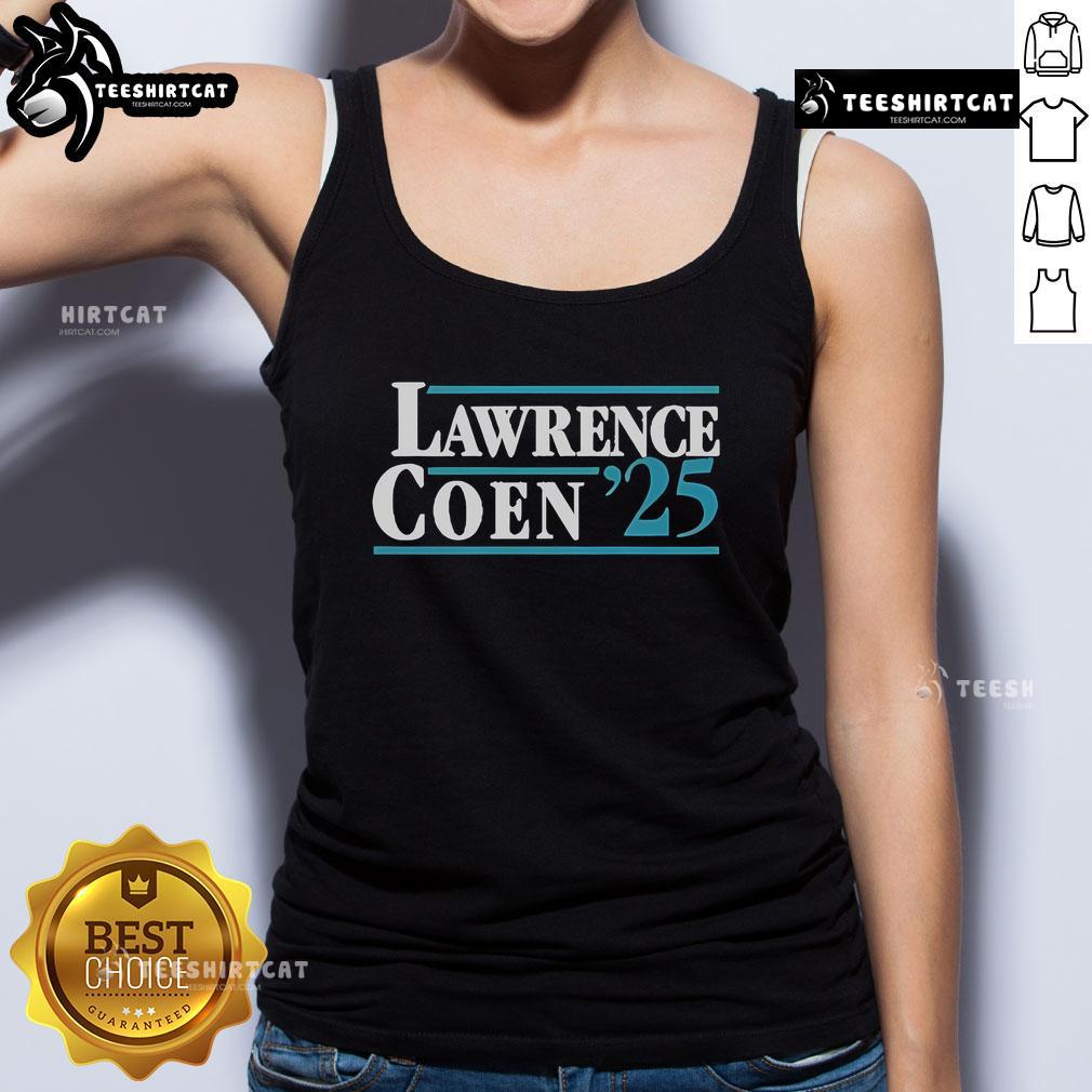 Official Lawrence Coen 25 Tank Top featuring a stylish design, perfect for casual wear and sports activities.