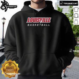 Official Louisville Basketball Logo Stack Hoodie featuring the iconic team logo on a stylish sweatshirt design.
