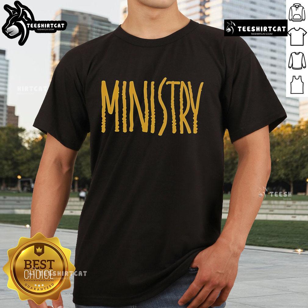 Official Ministry The Land Of Rape And Honey pullover t-shirt featuring bold graphic design, perfect for fans of the band.