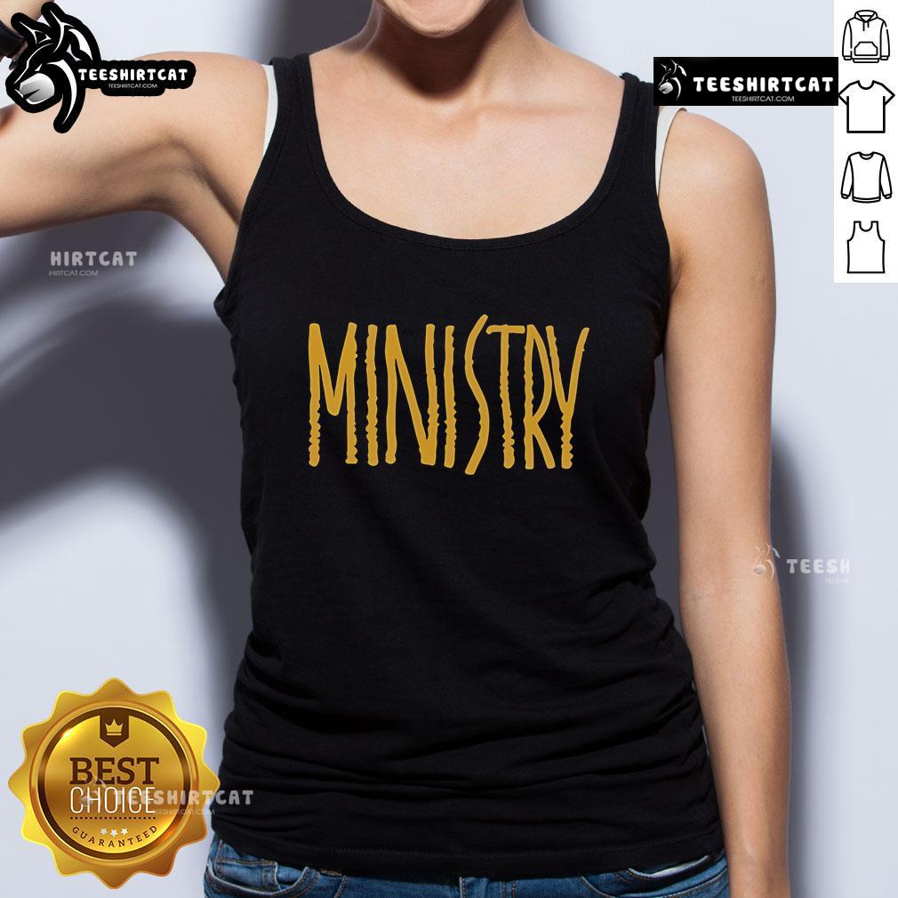 Official Ministry The Land Of Rape And Honey pullover tank top featuring iconic album art and stylish design.