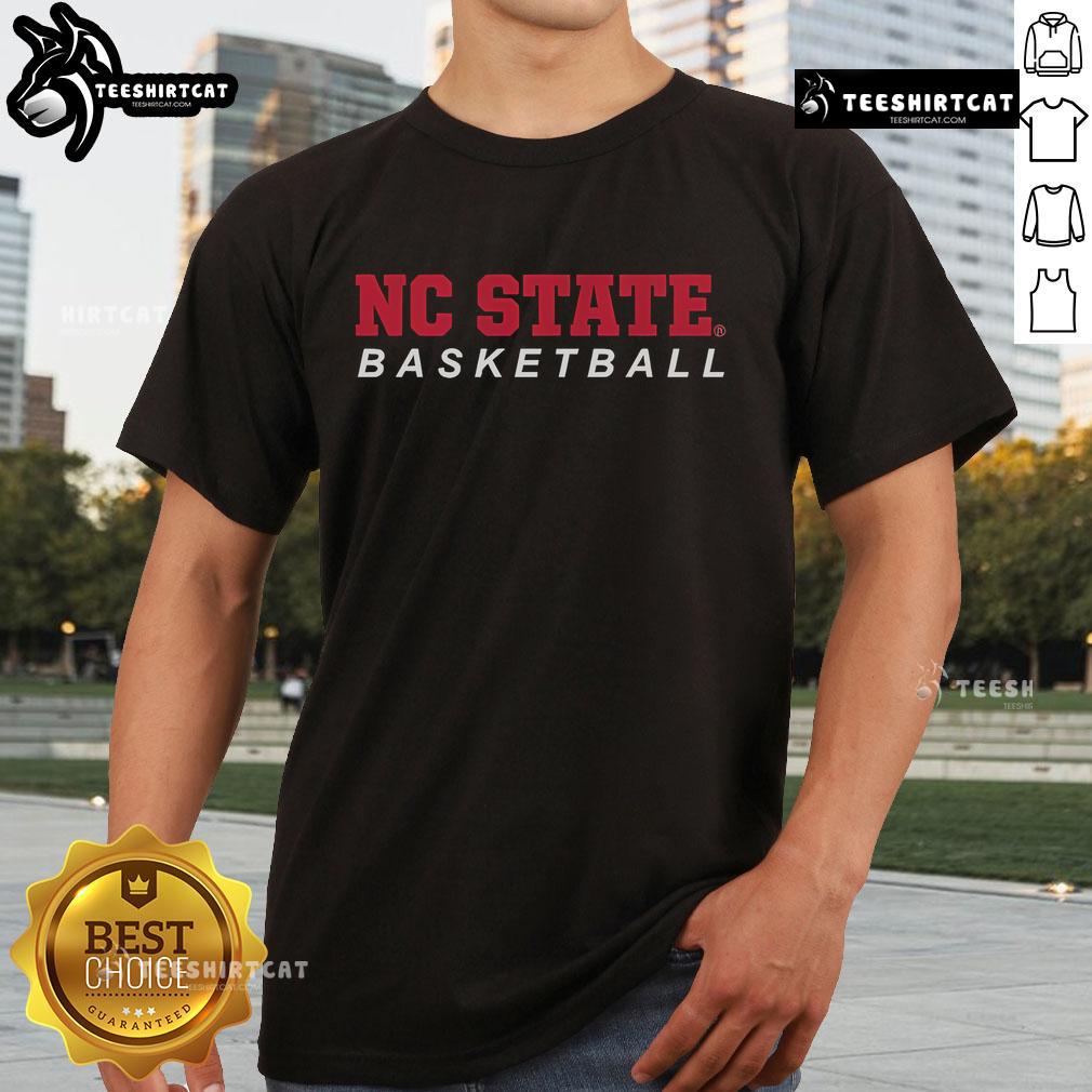 Official NC State Basketball Logo Stack T-Shirt featuring bold logo design for fans and athletes.