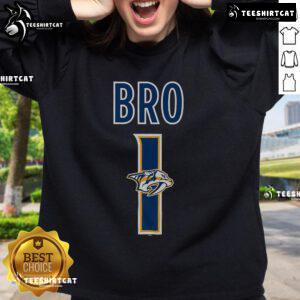 Official Nashville Predators Number 1 Bro Sweatshirt featuring team colors and logo, perfect for fans and game day wear.