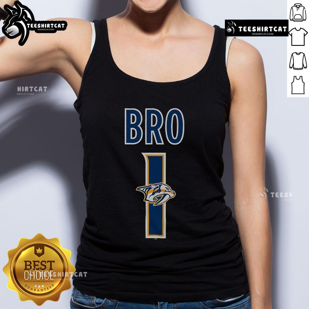 Official Nashville Predators Number 1 Bro Tank Top in vibrant colors, perfect for fans and summer sports events.