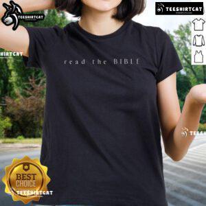 Official Read The BIBLE 2415 Ladies Tee featuring stylish design and comfortable fit for faith-inspired fashion.