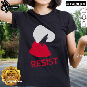 Official Resist Ladies Tee featuring a bold graphic design, perfect for stylish activism and everyday wear.