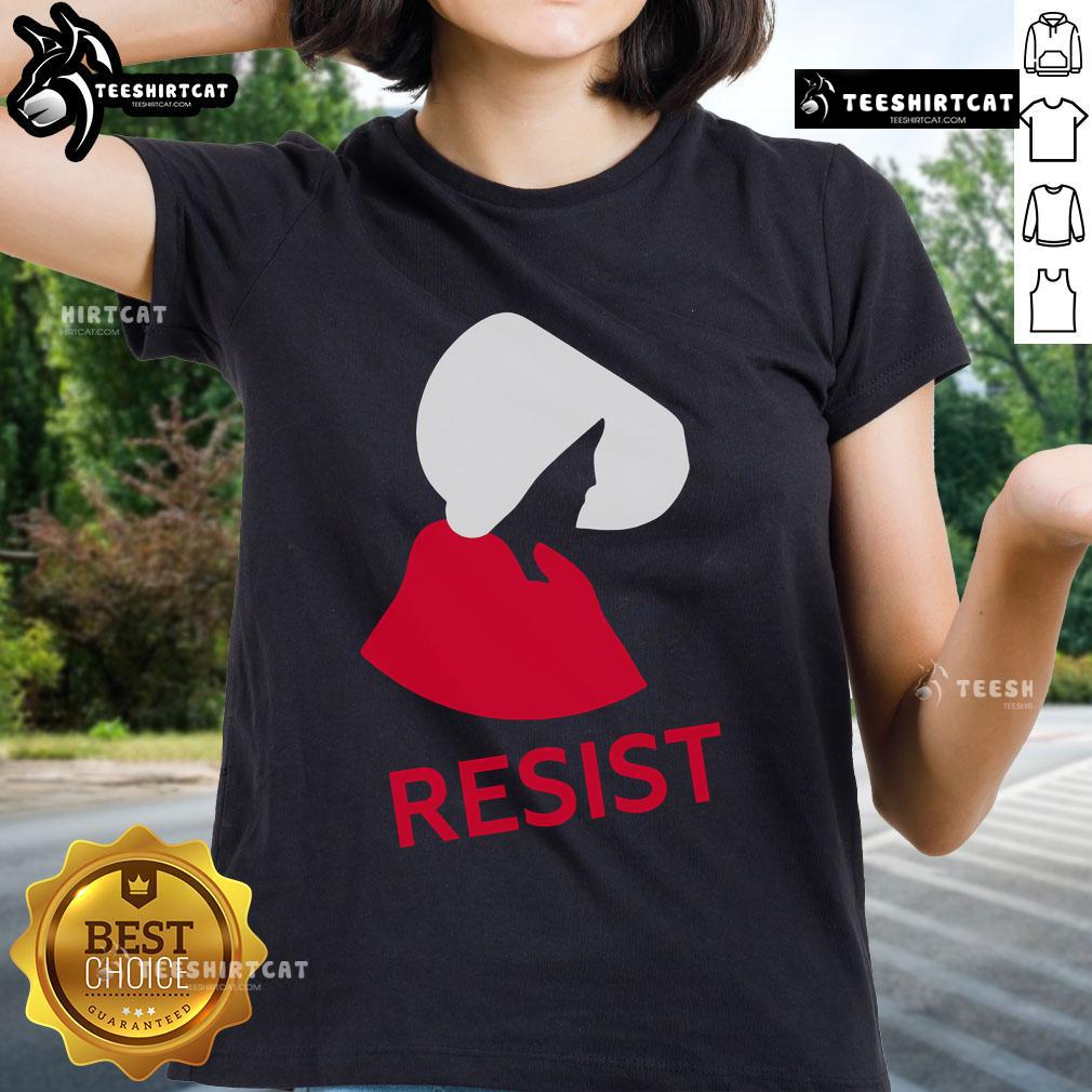 Official Resist Ladies Tee featuring a bold graphic design, perfect for stylish activism and everyday wear.