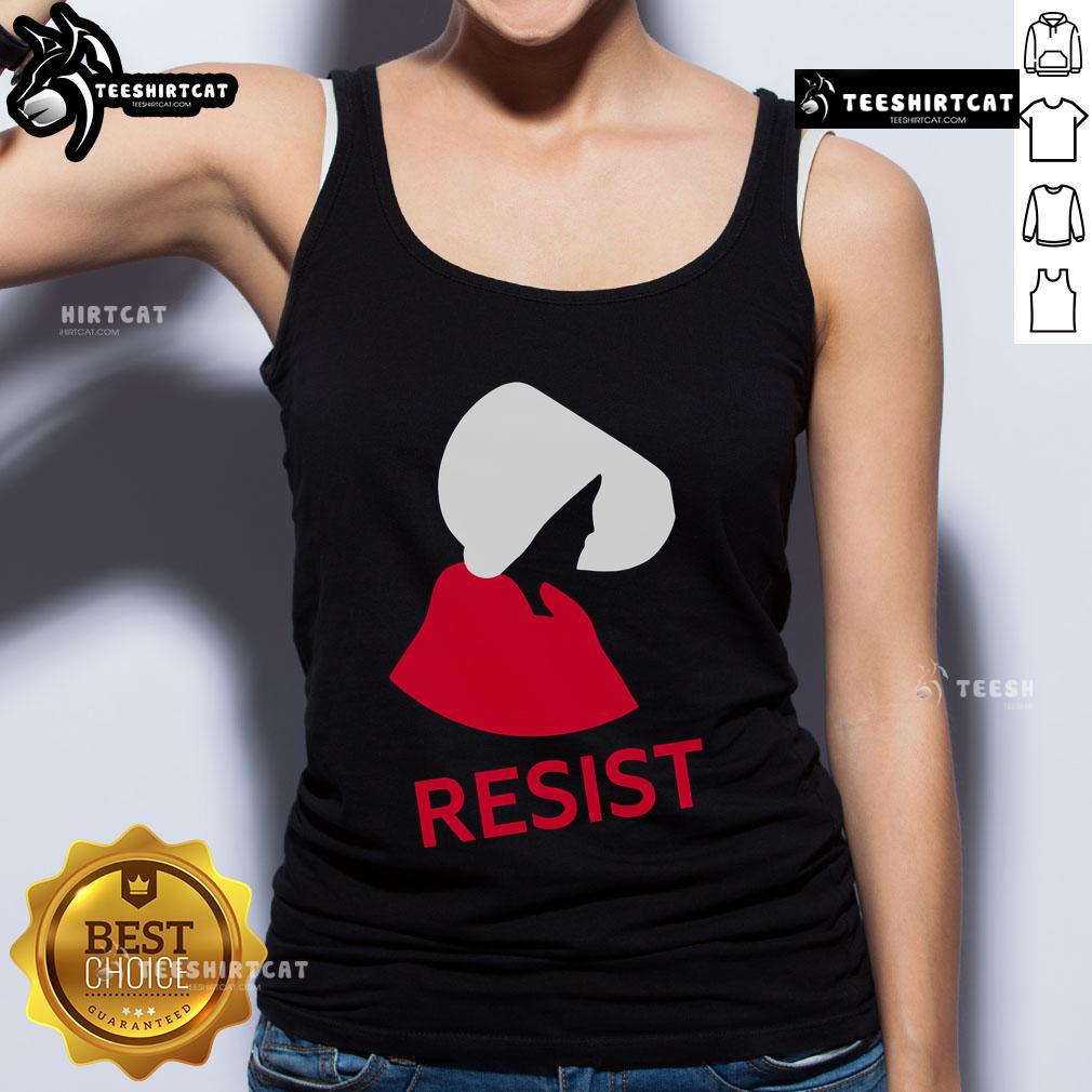 Official Resist Tank Top featuring a bold graphic design, perfect for casual wear and showing your support.