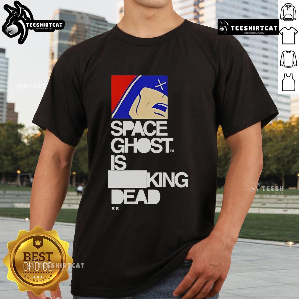 Official Space Ghost Is King Dead T-Shirt featuring unique graphic design and bold colors for fans of the animated series.