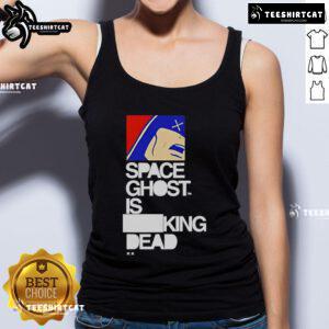 Official Space Ghost Is King Dead tank top featuring vibrant design and bold graphics for fans of the classic animated series.