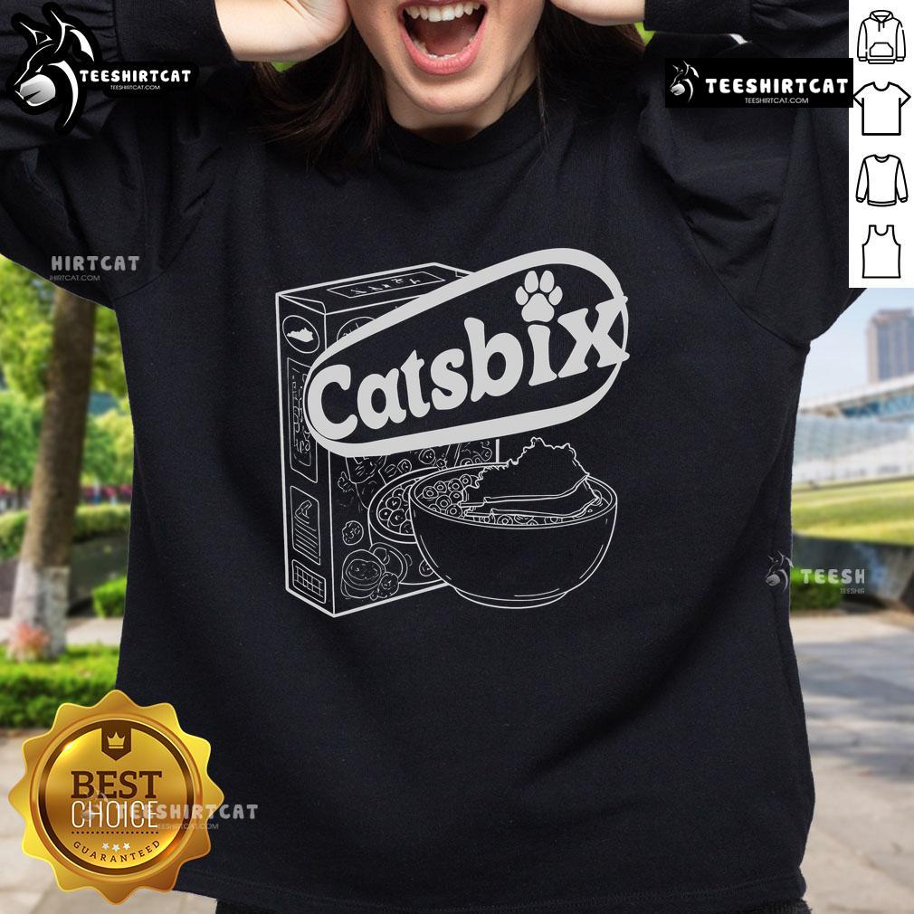 Official Catsbix sweatshirt featuring a stylish design in vibrant colors, perfect for casual wear and fans of the brand.