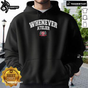 Official Whenever Atelier Logo Hoodie featuring a stylish design and comfortable fit, perfect for casual wear.