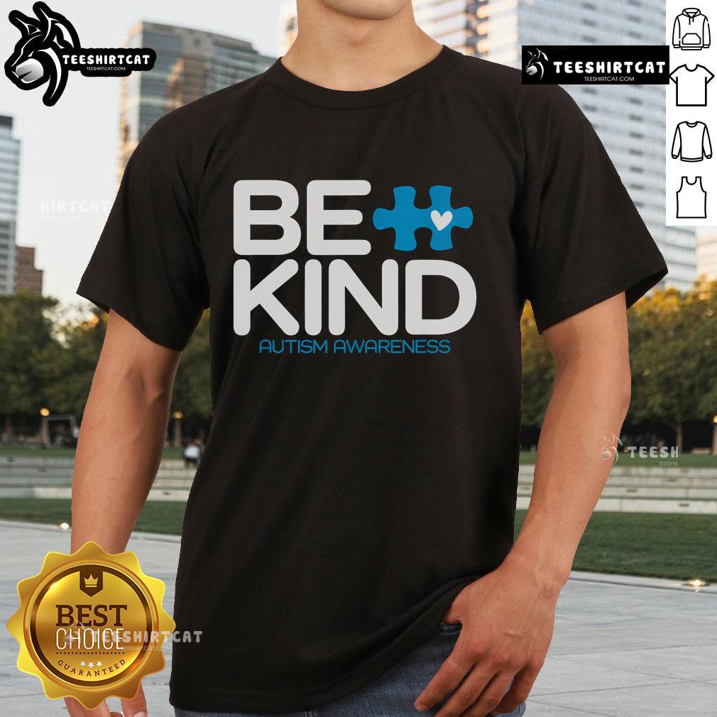 Original Autism Be Kind T-Shirt promoting Autism awareness with colorful design, perfect for advocates and supporters.