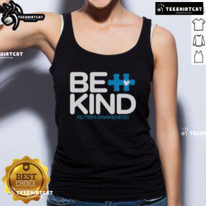 Be Kind Autism Awareness Tank Top featuring a colorful design promoting kindness and understanding for autism.
