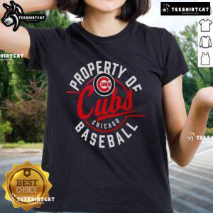 Original Chicago Cubs baseball ladies tee featuring team logo and vibrant colors for stylish fans.