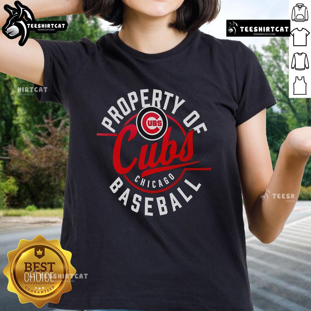 Original Chicago Cubs baseball ladies tee featuring team logo and vibrant colors for stylish fans.