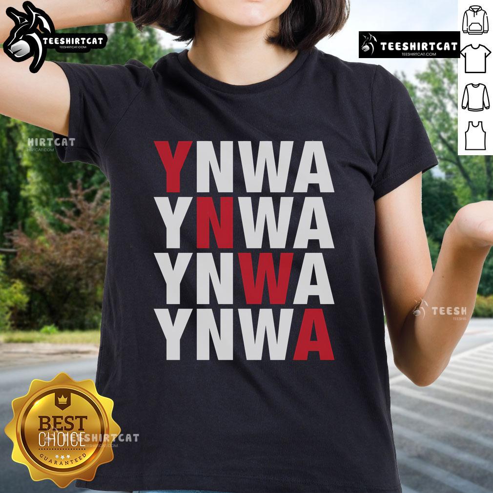 Original You'll Never Walk Alone YNWA Ladies Tee featuring stylish design and vibrant colors for dedicated fans.