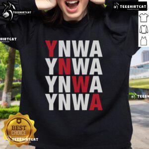 Original You'll Never Walk Alone YNWA Sweatshirt featuring bold lettering and a comfortable design for fans.