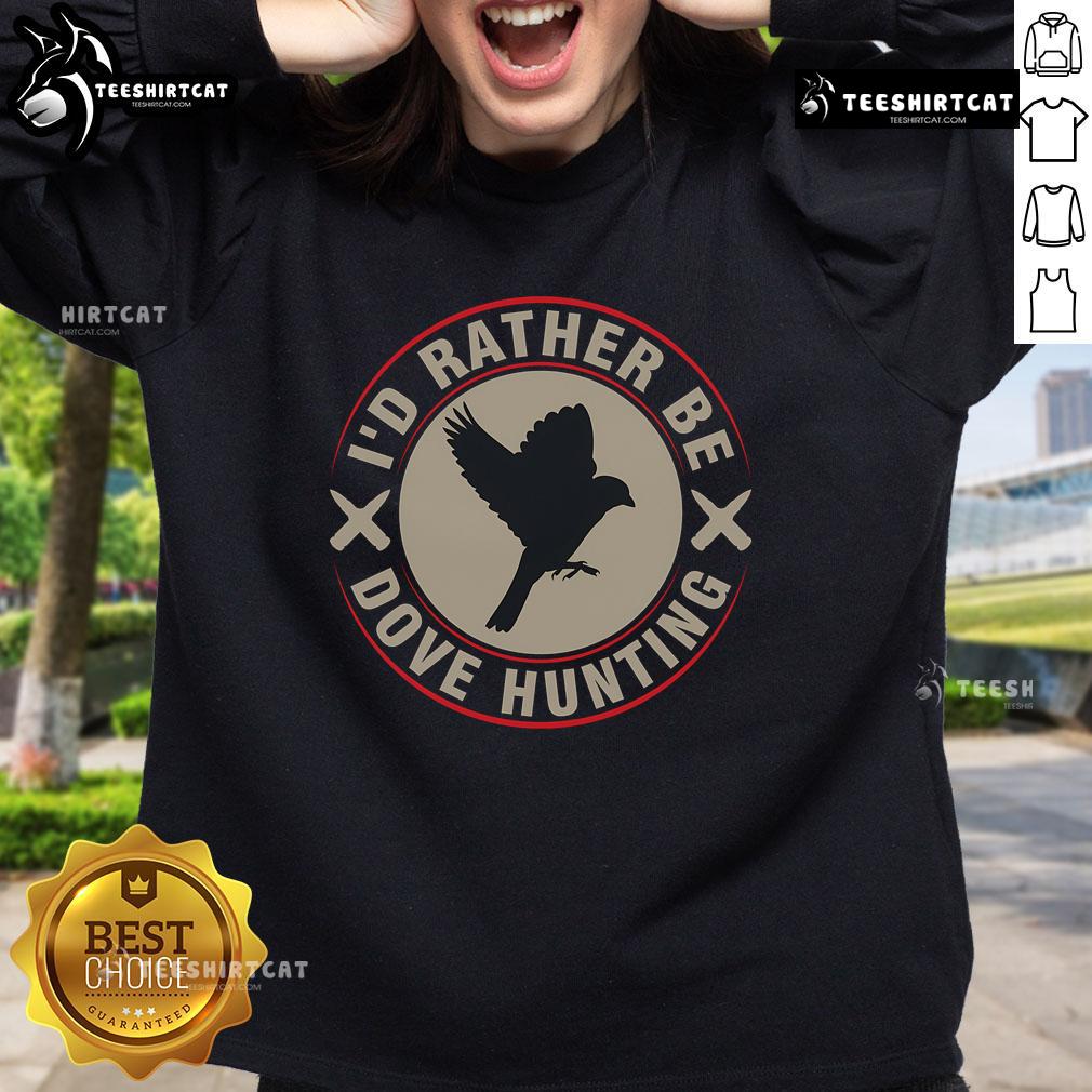 Premium dove hunting sweatshirt featuring meaningful dove wings design, perfect for passionate dove hunters and outdoor enthusiasts.