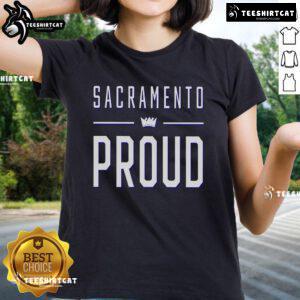 Premium Nike Sacramento Proud Ladies Tee featuring a stylish design, perfect for Sacramento fans and casual wear.