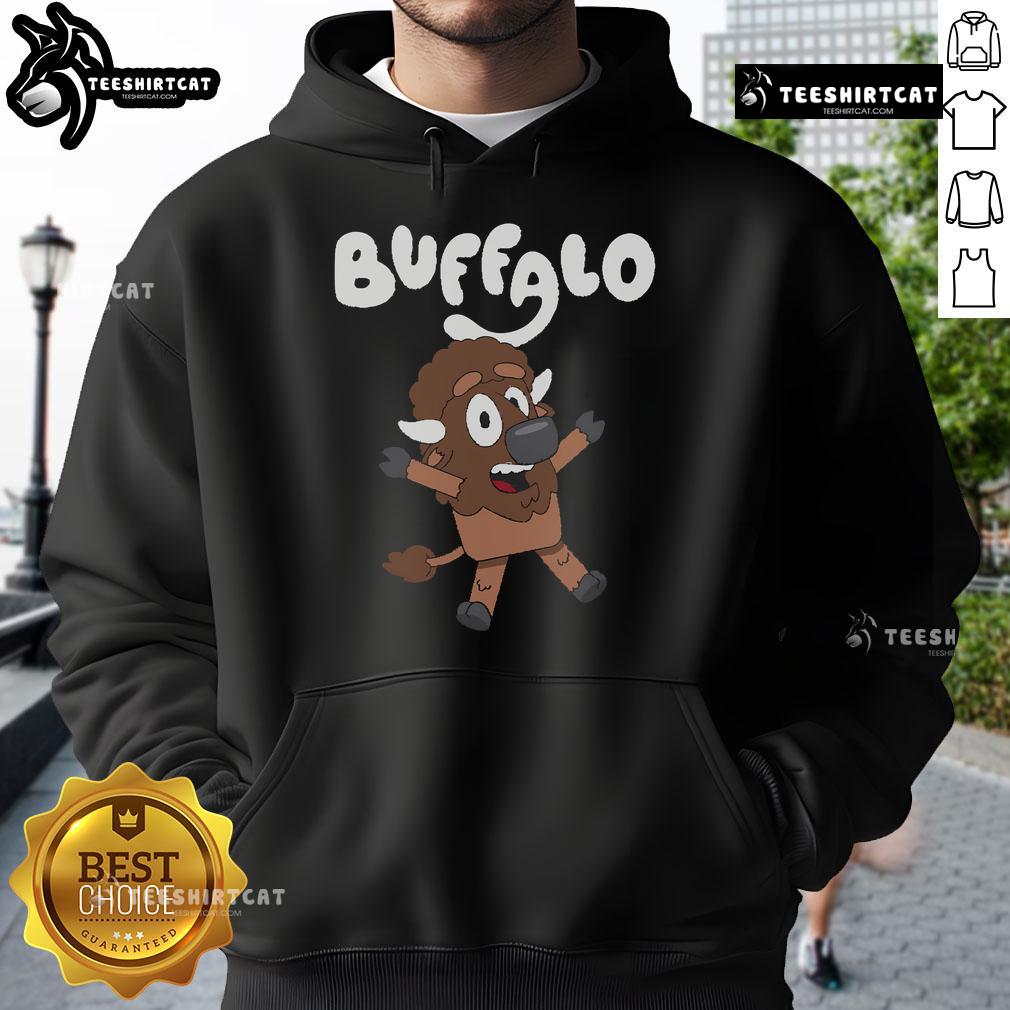 Premium The Buffaloey cartoon hoodie featuring a playful buffalo design, perfect for casual wear and animal lovers.