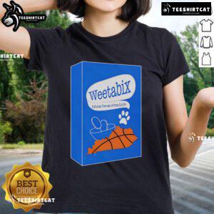 Premium Weetabix Cats Cereal Ladies Tee featuring a stylish cat graphic on a comfortable t-shirt for cereal lovers.