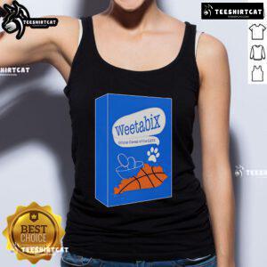Stylish Premium Weetabix Cats Cereal tank top featuring a playful cat design, perfect for cereal lovers and cat enthusiasts.