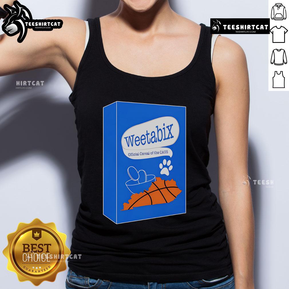 Stylish Premium Weetabix Cats Cereal tank top featuring a playful cat design, perfect for cereal lovers and cat enthusiasts.