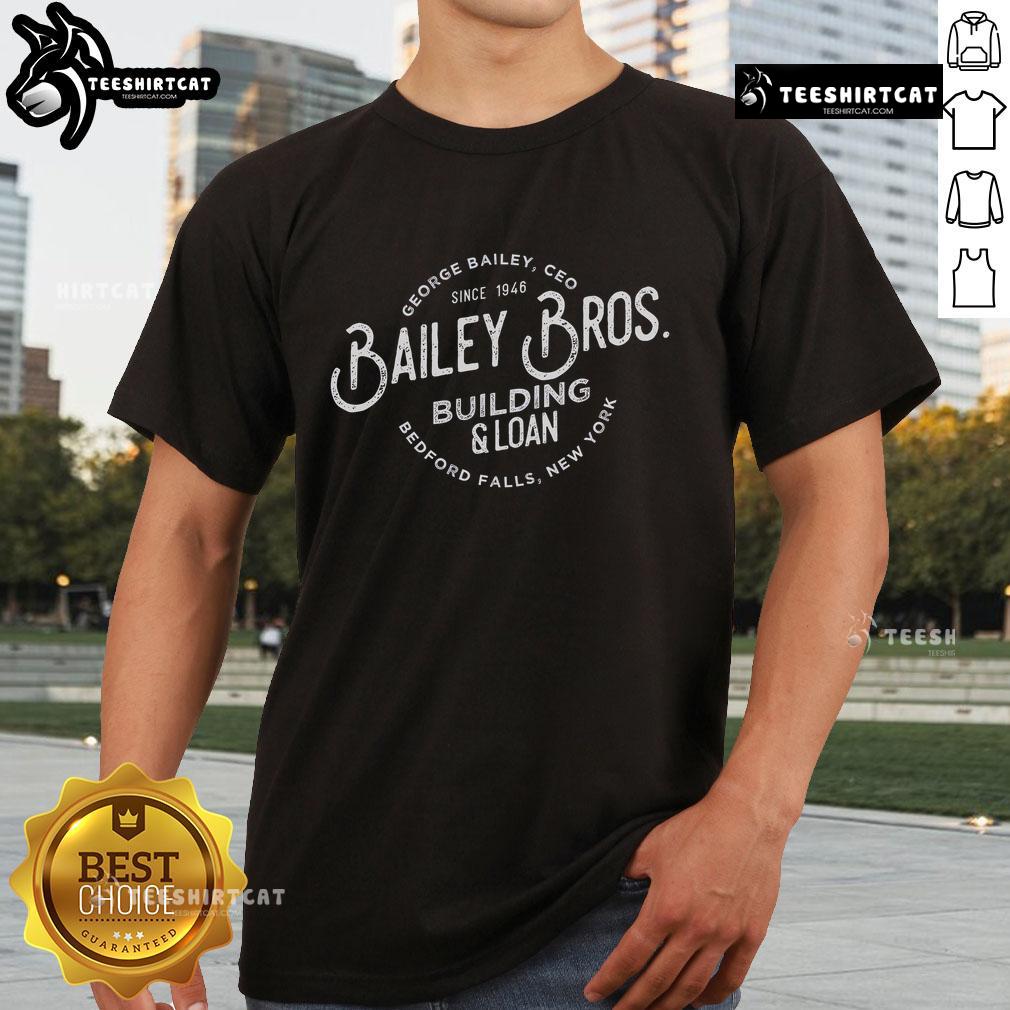 Top Bailey Brothers Building And Loan Classic George Bailey T-Shirt featuring iconic design and vintage style.