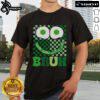 Alt Text: Funny St Patrick's Day T-shirt featuring green face with eggs and bacon, perfect for a festive breakfast celebration.