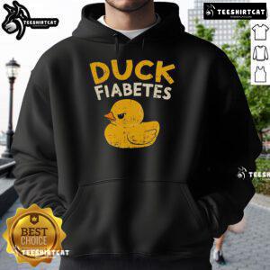 Cozy Top Duck Fiabetes Hoodie featuring a fun duck design, perfect for diabetes awareness and casual wear.