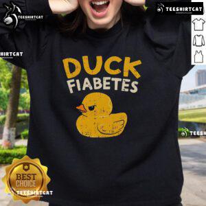 Top Duck Fiabetes Sweatshirt in vibrant colors, featuring a playful design perfect for diabetes awareness and fashion.