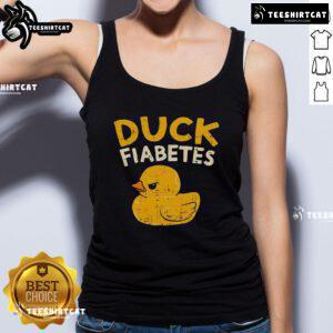 Trendy Top Duck Fiabetes Tank Top featuring a cute duck design, perfect for summer fashion and diabetes awareness.