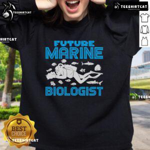 Cozy sweatshirt for aspiring marine biologists featuring ocean life designs, perfect for biology enthusiasts.