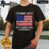 Top I Stand With NYS Correction Officers T-Shirt design featuring bold text and supportive graphics for correctional staff.