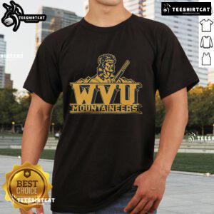 Top West Virginia Mountaineers Stamp T-Shirt featuring bold logo design, perfect for fans and game day attire.