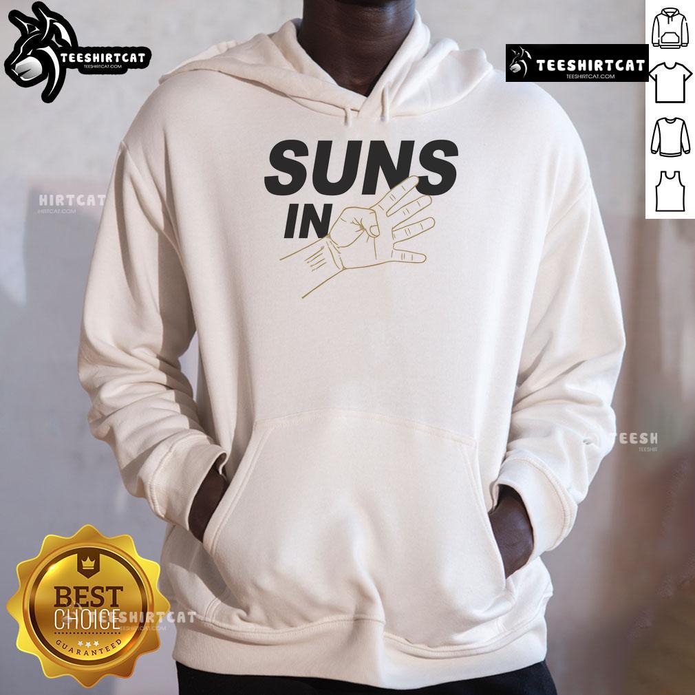 Awesome Suns In 4 Playoff Basketball Hoodie featuring vibrant team colors and a stylish design, perfect for fans.