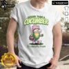 Funny Easter T-shirt featuring 'Busier Than A Cucumber In A Women's Prison' slogan, perfect for humor lovers.