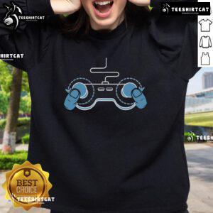 Alt Text: Funny video game controller design on a cozy gamer sweatshirt, perfect for gaming enthusiasts and humor lovers.