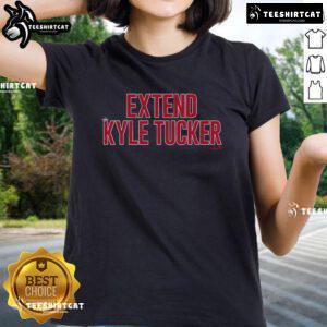 Good Extend Kyle Tucker Ladies Tee featuring a stylish design perfect for Houston Astros fans and baseball enthusiasts.