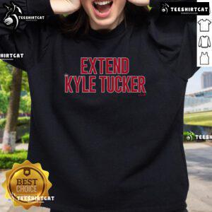 Good Extend Kyle Tucker sweatshirt featuring a stylish design for fans, perfect for game day or casual wear.