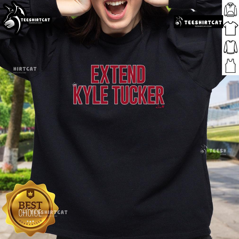 Good Extend Kyle Tucker sweatshirt featuring a stylish design for fans, perfect for game day or casual wear.