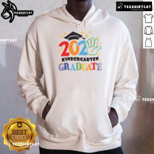 2025 graduate wearing a Good Kindergarten Graduation hoodie, smiling with pride at their milestone achievement.