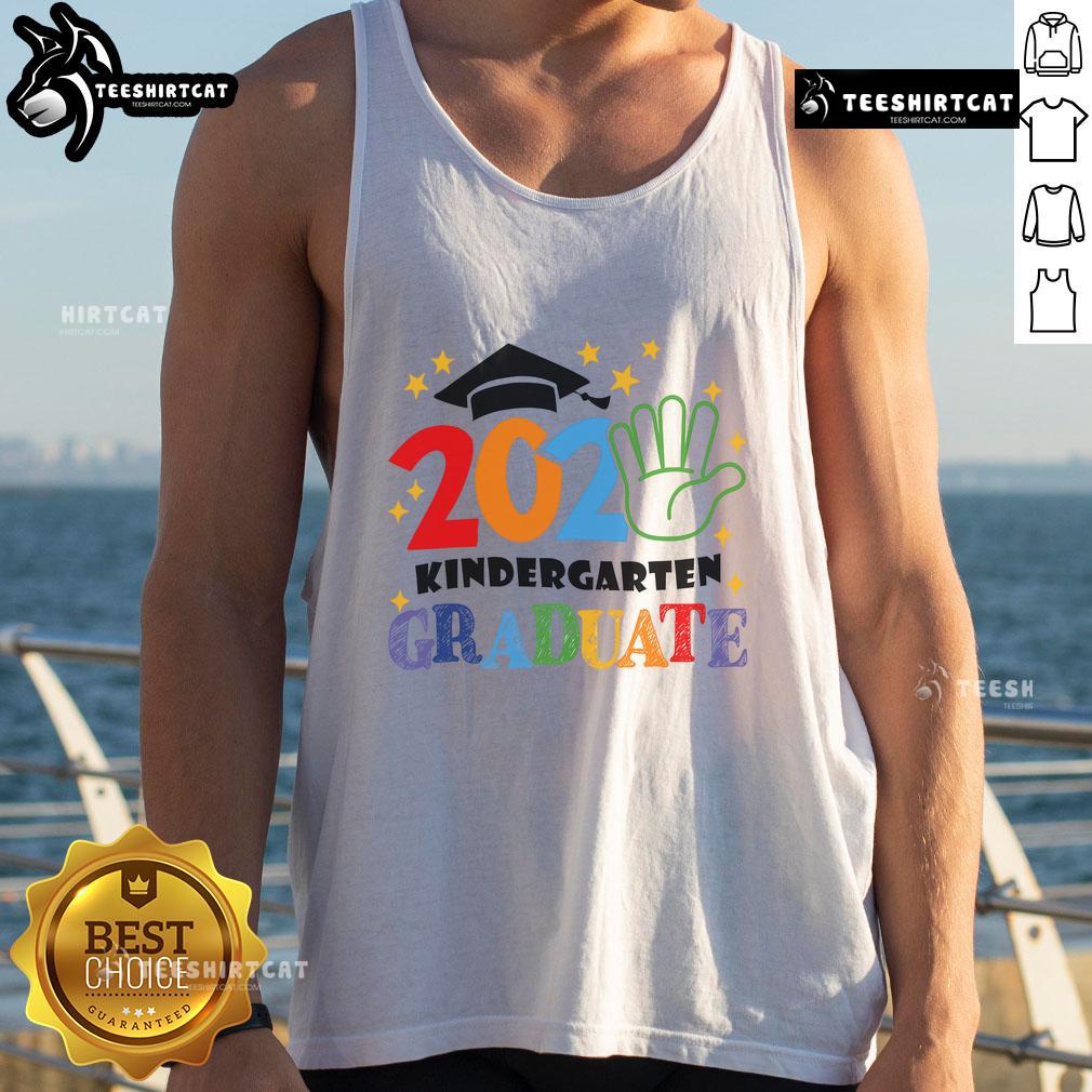 2025 Kindergarten graduation tank top featuring fun designs for proud graduates celebrating their achievement.