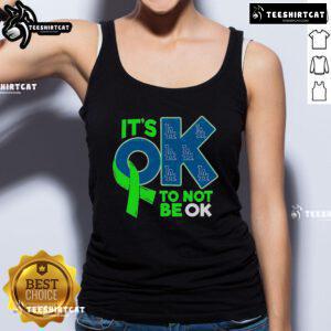 Good Los Angeles Dodgers 'It's OK to Not Be OK' tank top featuring bold graphics and team colors for fans.