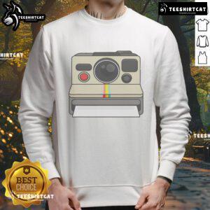 Good Vintage Instant Camera 80s Style Sweatshirt featuring retro design and vibrant colors, perfect for vintage lovers.