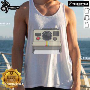 Good Vintage Instant Camera 80s Style Tank Top featuring retro design and vibrant colors, perfect for vintage fashion lovers.